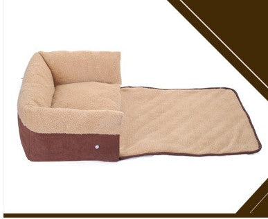Flip Pet Nest Bed with Removable Blanket – Cozy Warm Pet Bed for Dogs & Cats | Pet Products Canada