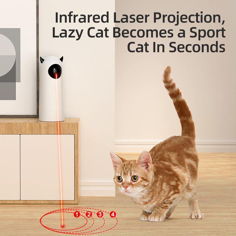 Electric Automatic Infrared Cat Teaser Toy – Interactive Laser Play for Indoor Cats