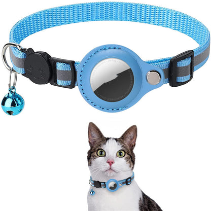 Reflective Waterproof Airtag Collar Holder – Protective Cover for Cats & Dogs | Nylon Kitten & Puppy Collar | Canada