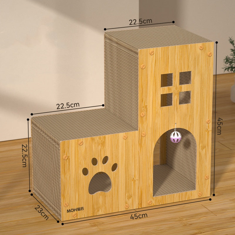Multifunctional Cat Scratch Board – Corrugated Paper Scratch-Resistant Cat Nest