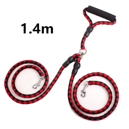 Double-Ended Dog Traction Rope – One Plus Two Leash & Collar for Walking Dogs | Pet Supplies Canada