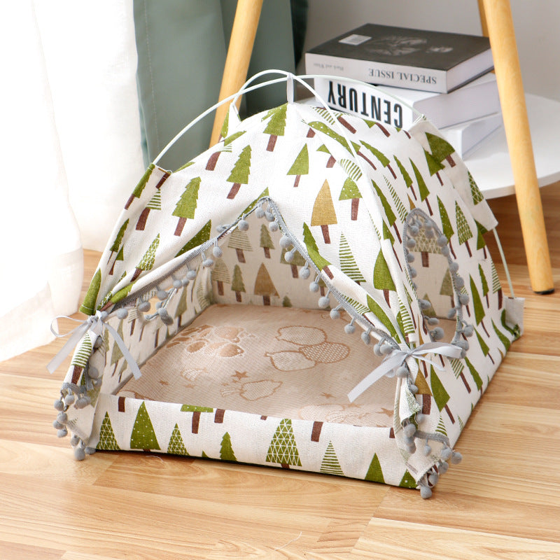 Cat Tent Bed – Enclosed Cat House Cozy Pet Bed for Indoor Cats | Pet Products Canada