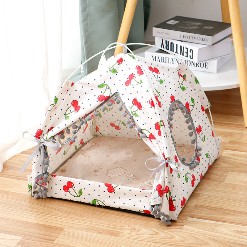 Cat Tent Bed – Enclosed Cat House Cozy Pet Bed for Indoor Cats | Pet Products Canada