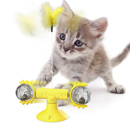 Cat Rotating Windmill Toy – Multi-Function Scratching & Teeth Cleaning Interactive Toy | Pet Supplies Canada