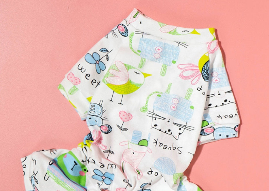 Summer Thin Pet Clothes – Lightweight Breathable Dog & Cat T-Shirt for Small to Medium Pets | Canada