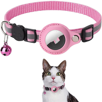 Reflective Waterproof Airtag Collar Holder – Protective Cover for Cats & Dogs | Nylon Kitten & Puppy Collar | Canada