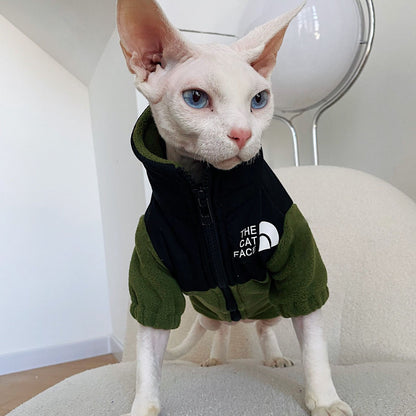 Warm Winter Clothes for Hairless Cats – Soft & Cozy Sphynx Cat Sweater for Indoor & Outdoor Use