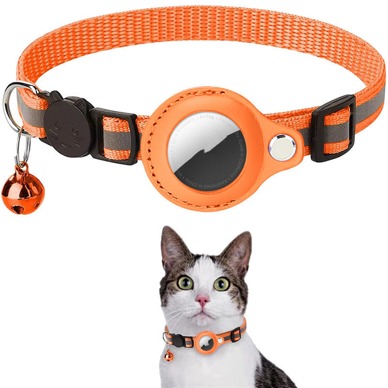 Reflective Waterproof Airtag Collar Holder – Protective Cover for Cats & Dogs | Nylon Kitten & Puppy Collar | Canada