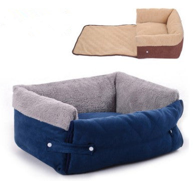 Flip Pet Nest Bed with Removable Blanket – Cozy Warm Pet Bed for Dogs & Cats | Pet Products Canada