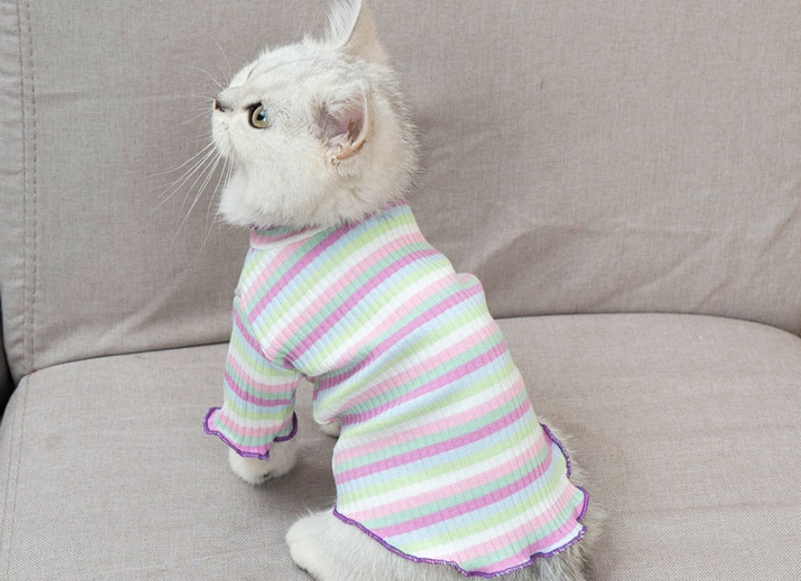 Summer Thin Pet Clothes – Lightweight Breathable Dog & Cat T-Shirt for Small to Medium Pets | Canada