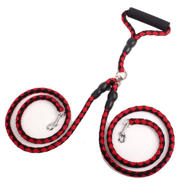 Double-Ended Dog Traction Rope – One Plus Two Leash & Collar for Walking Dogs | Pet Supplies Canada