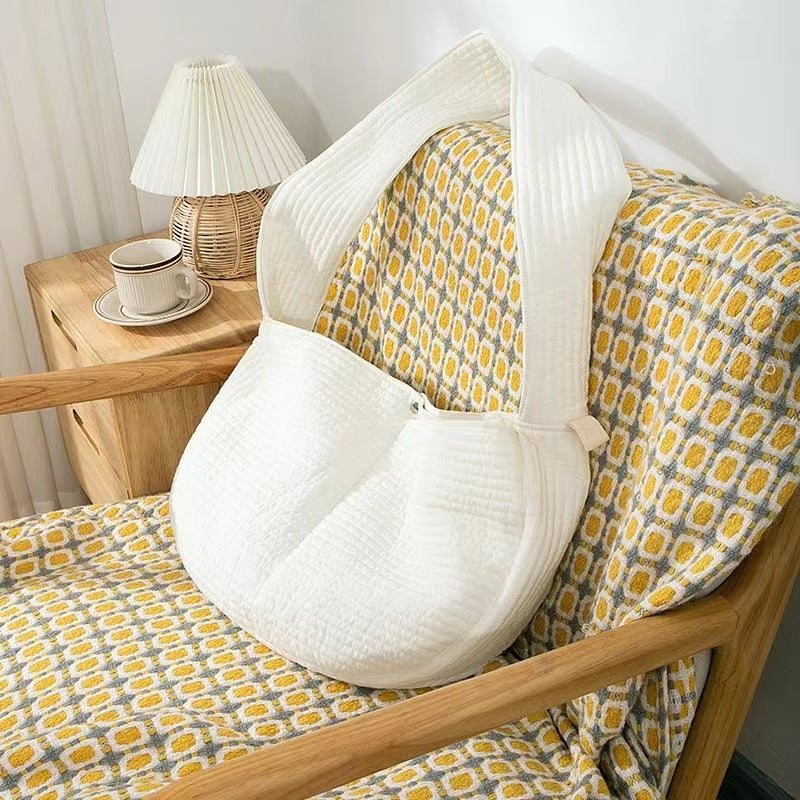 Portable Crossbody Cat Bag – Breathable Canvas Pet Carrier for Travel