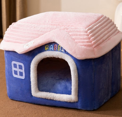 Foldable Dog House – Winter Pet Bed & Enclosed Cave Sofa for Dogs & Cats, Removable Nest | Pet Supplies Canada