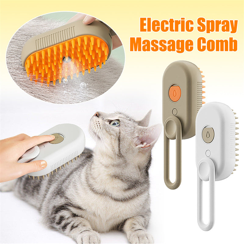 3-in-1 Steam Cat & Dog Brush – Electric Spray Grooming Comb for Hair Removal & Massage | Canada