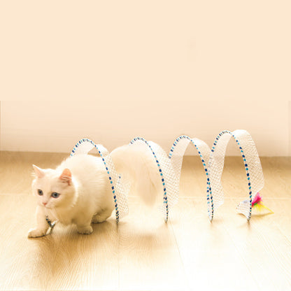 Foldable Cat Tunnel Toy – Easy Storage Interactive Play Tunnel for Cats