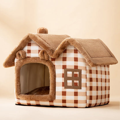 Foldable Dog House – Winter Pet Bed & Enclosed Cave Sofa for Dogs & Cats, Removable Nest | Pet Supplies Canada