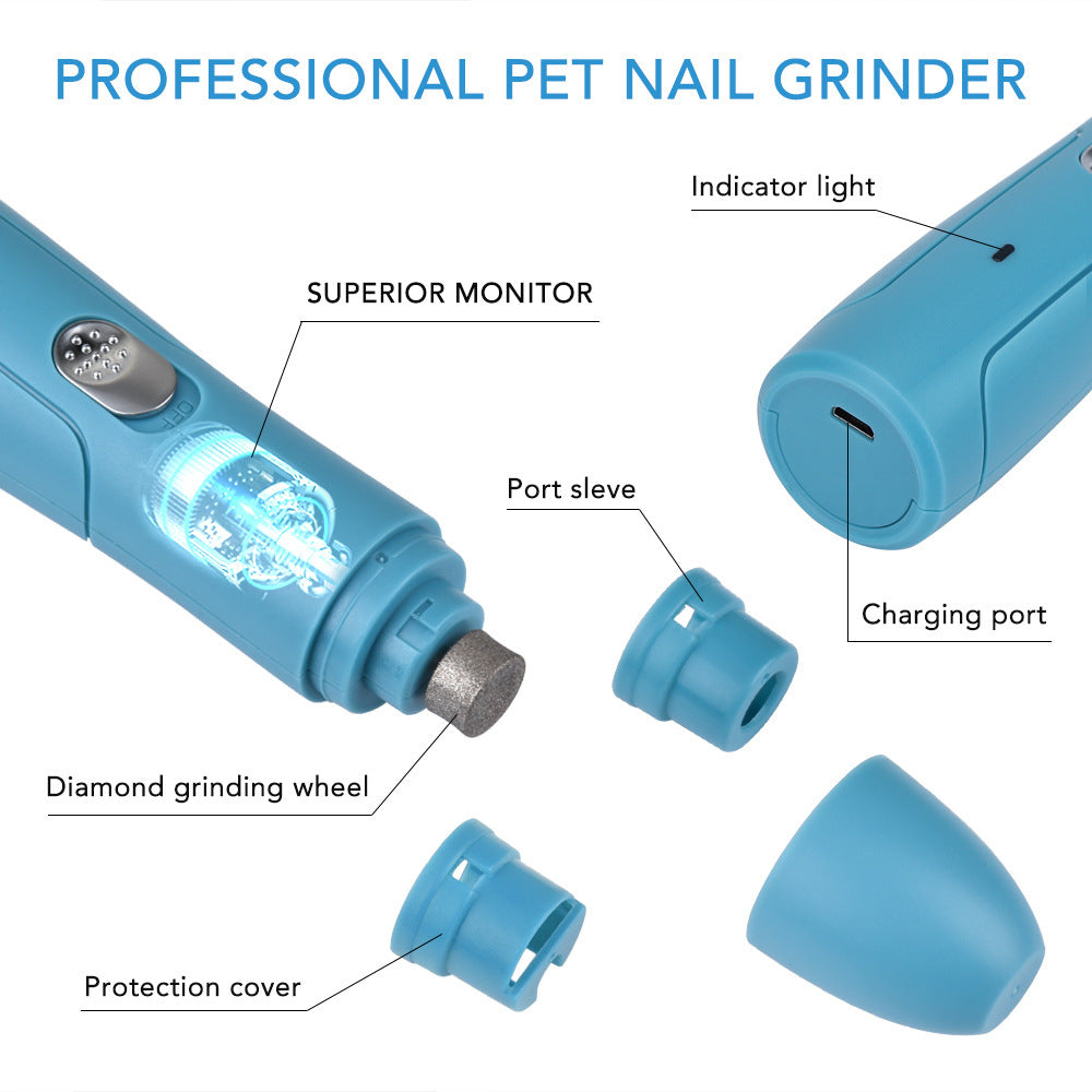 Electric Pet Nail Grinder – Dog & Cat Claw Trimmer, Polisher & Grooming Tool | Canada
