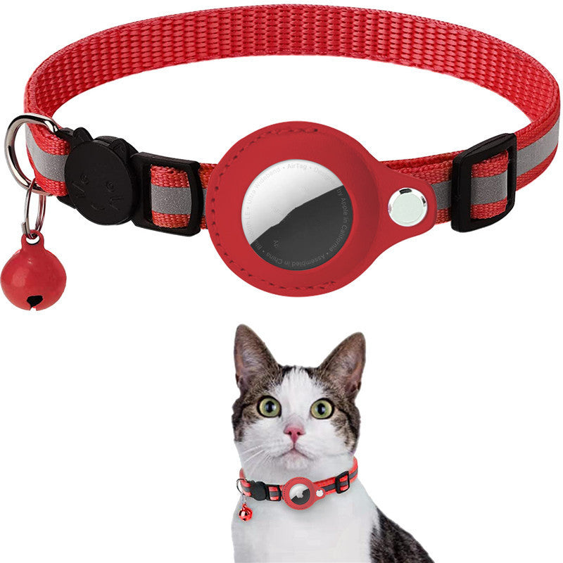 Reflective Waterproof Airtag Collar Holder – Protective Cover for Cats & Dogs | Nylon Kitten & Puppy Collar | Canada