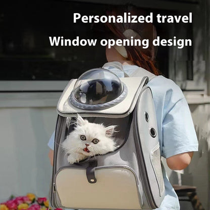 Breathable Cat Backpack Carrier – Outing Travel Carry Bag for Pets