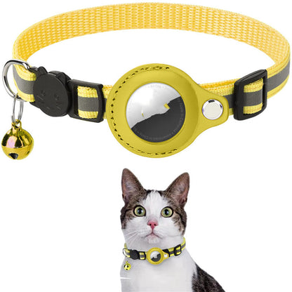 Reflective Waterproof Airtag Collar Holder – Protective Cover for Cats & Dogs | Nylon Kitten & Puppy Collar | Canada