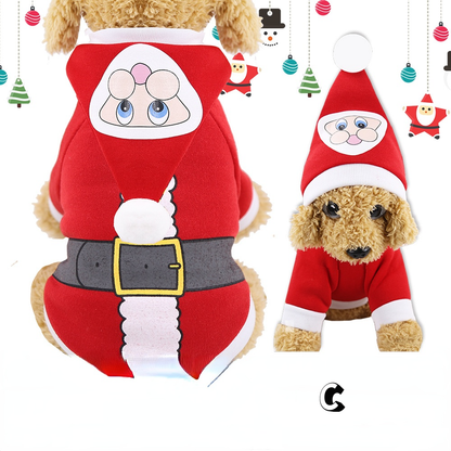 Christmas Pet Supplies – Cotton Cat Clothes, Soft & Comfortable Holiday Wear