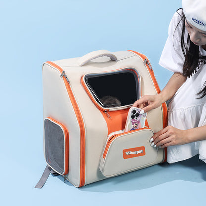 Pet Trolley Bag Panoramic Model Large Capacity Cat Bag