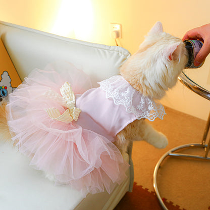 Cute Lace Cat Clothes – Stylish & Lightweight Pet Clothing for Cats