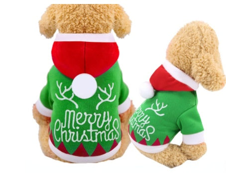 Christmas Pet Supplies – Cotton Cat Clothes, Soft & Comfortable Holiday Wear