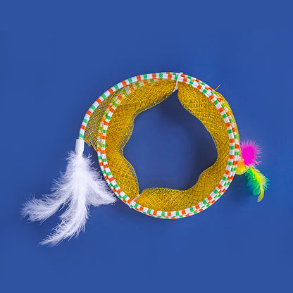 Foldable Cat Tunnel Toy – Easy Storage Interactive Play Tunnel for Cats