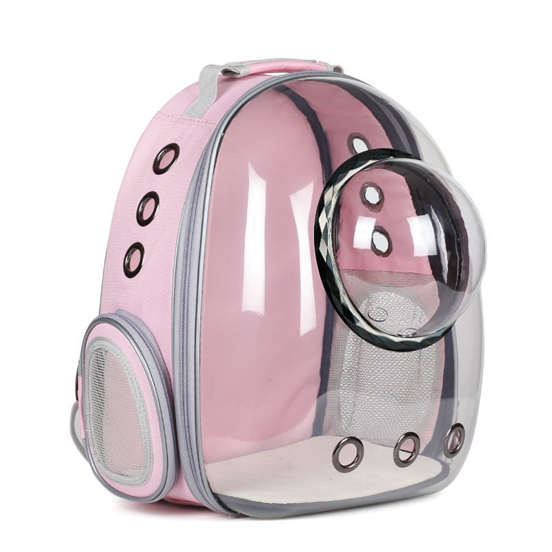 Transparent Panoramic Space Capsule Cat Bag – Breathable Backpack Carrier