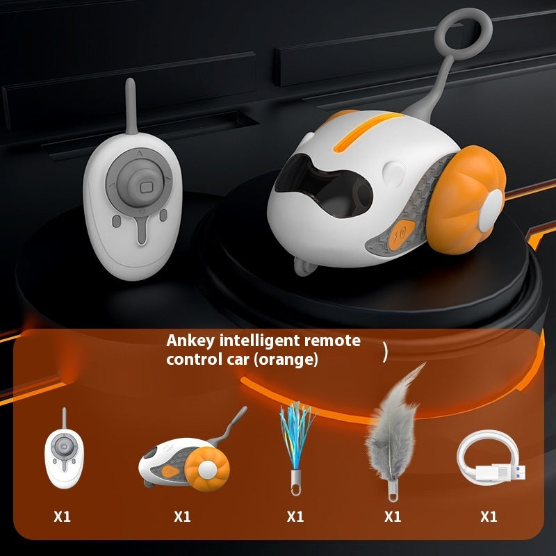 Rechargeable Cat Teaser Toy with Remote Control – Interactive Play for Indoor Cats