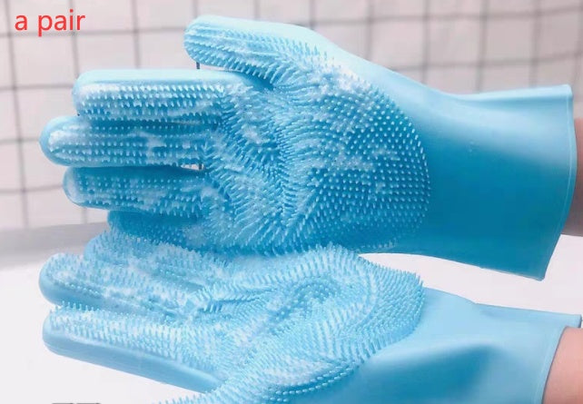 Silicone Dog & Cat Grooming Gloves – Hair Comb & Bath Massage Brush for Small Pets | Canada