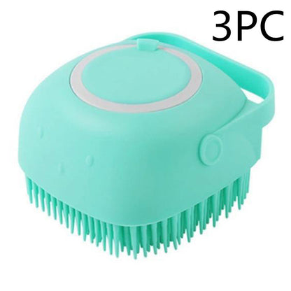 Silicone Dog Bath Massage Glove Brush – Pet Cat Bathroom Cleaning & Grooming Tool | Canada