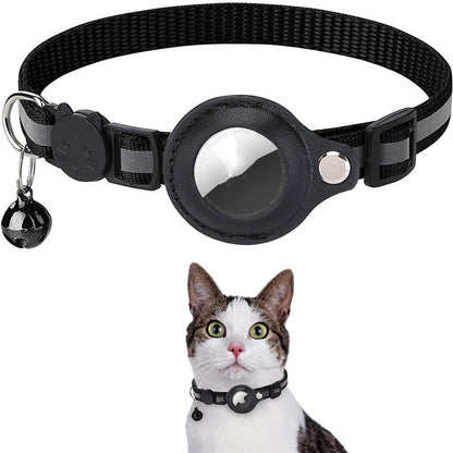 Reflective Waterproof Airtag Collar Holder – Protective Cover for Cats & Dogs | Nylon Kitten & Puppy Collar | Canada