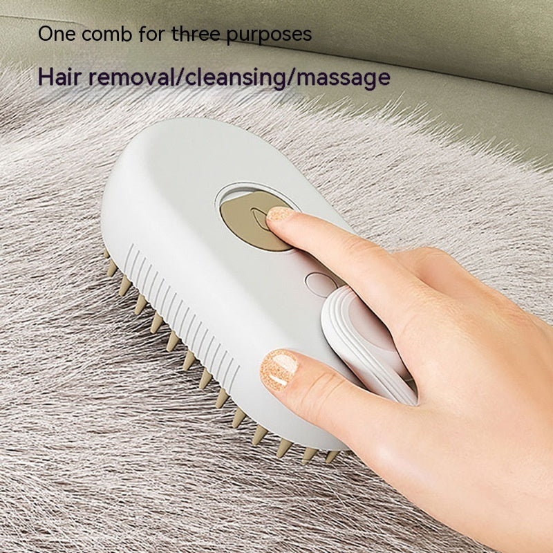 3-in-1 Steam Cat & Dog Brush – Electric Spray Grooming Comb for Hair Removal & Massage | Canada