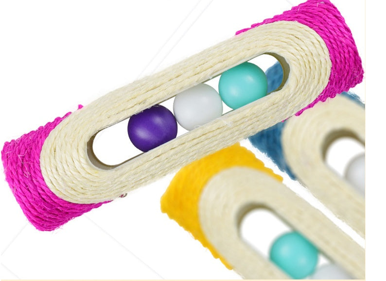 Long Sisal Drum Cat Toys – 3-Piece Scratch & Play Toy Set for Cats