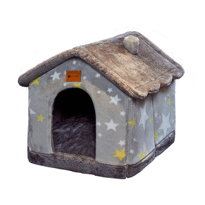 Foldable Dog House – Winter Pet Bed & Enclosed Cave Sofa for Dogs & Cats, Removable Nest | Pet Supplies Canada
