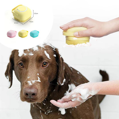 Silicone Dog Bath Massage Glove Brush – Pet Cat Bathroom Cleaning & Grooming Tool | Canada