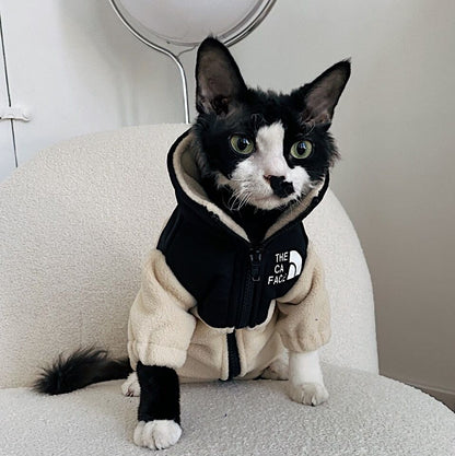 Warm Winter Clothes for Hairless Cats – Soft & Cozy Sphynx Cat Sweater for Indoor & Outdoor Use