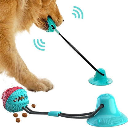 Silicon Suction Cup Dog Toy – Interactive Tug & Chew Ball for Tooth Cleaning | Pet Supplies Canada