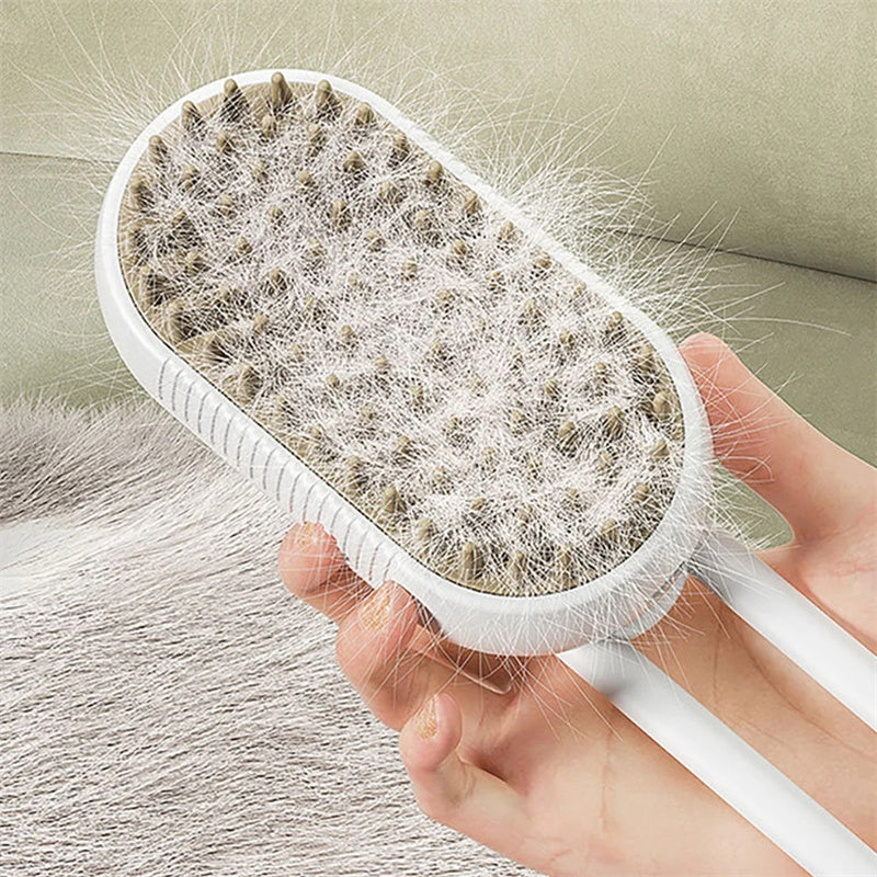 3-in-1 Steam Cat & Dog Brush – Electric Spray Grooming Comb for Hair Removal & Massage | Canada