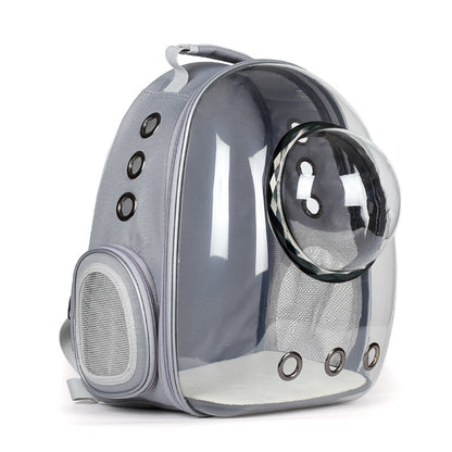 Transparent Panoramic Space Capsule Cat Bag – Breathable Backpack Carrier